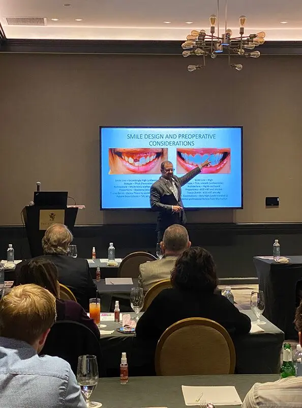 Lecture session at the Atlantic Implant Institute classroom